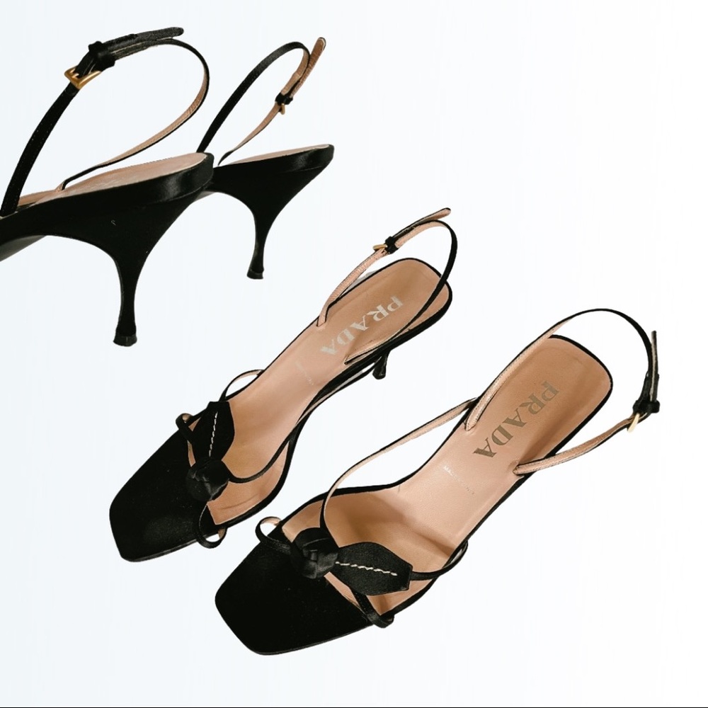 Prada Satin Strappy Sandal